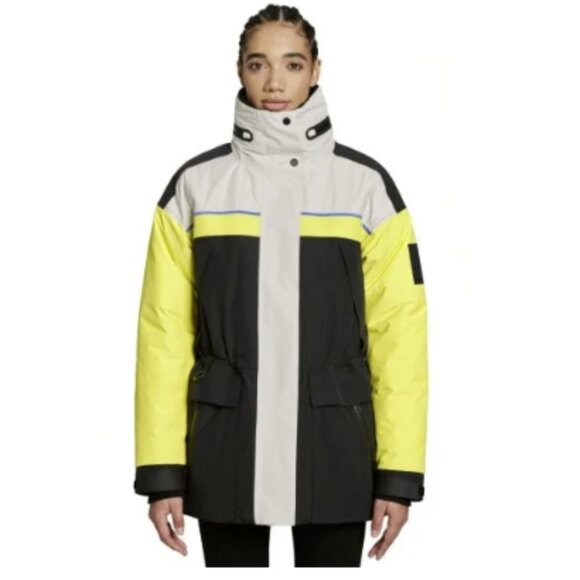 Ski-Doo Women's Insulated Typha X KANUK Jacket Hi-Vis Yellow Size 2XL NWT $1076 - Picture 1 of 15